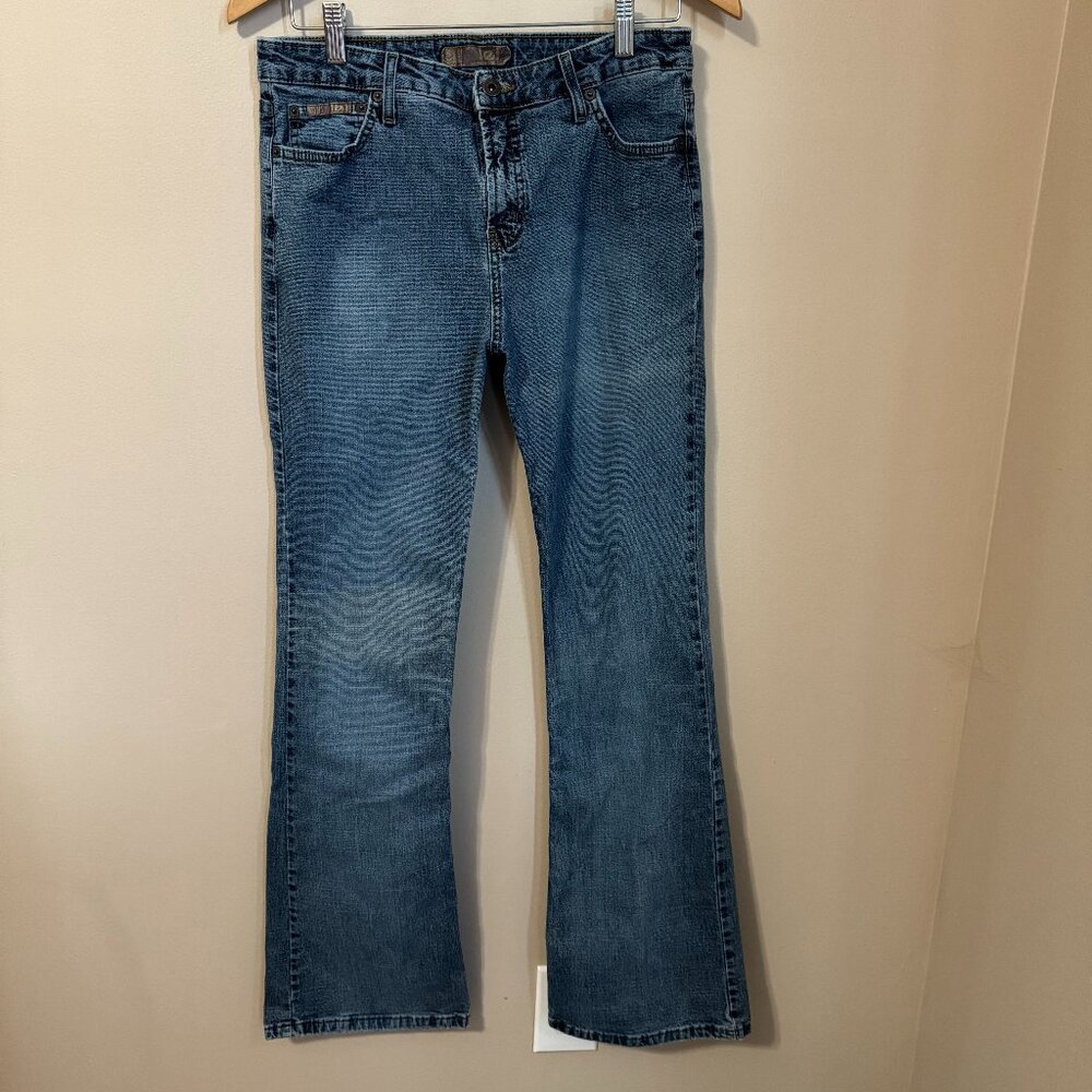 Lei Bootcut Jeans | Medium Wash Blue Stretch Denim | Size 13